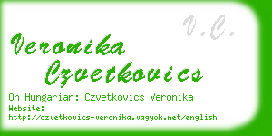 veronika czvetkovics business card